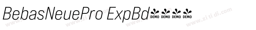 BebasNeuePro ExpBd字体转换